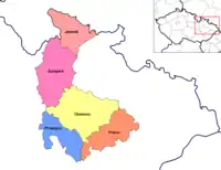 Districts of Olomouc