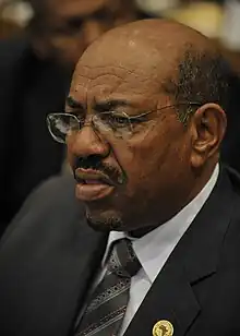 Omar el-Béchir,président soudanais,photographié en 2009.