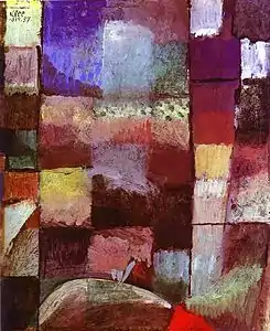 Motiv aus Hammamet, aquarelle de Paul Klee, 1914, Kunsthalle Basel.