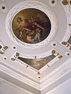 Plafond intérieur avec fresque peintures