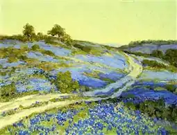 Bluebonnets Late Afternoon, sans date