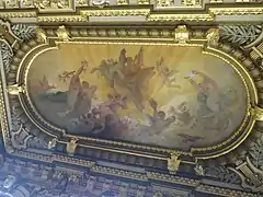 Joanny Domer, Le Triomphe d'Apollon (1886), plafond du foyer.