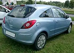 Corsa D, vue arrière