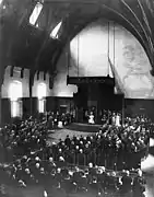 Salle des chevaliers lors du Prinsjesdag de 1905.