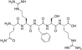 Structure chimique de l'opiorphin.