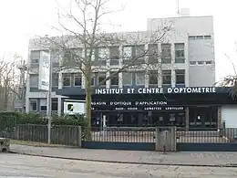 L’Institut et centre d’optométrie.