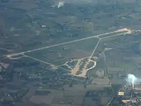 Vue aérienne de la base