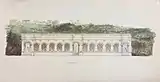 Orangerie et fontaines dans les environs de Marseille (1839) par Charles Frédéric Chassériau (1802-1896)