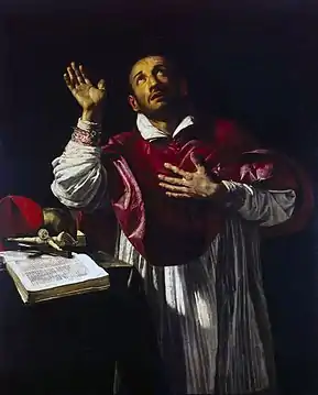 Orazio Borgianni, Saint Charles Borromée (v. 1610), musée de l'Ermitage, Saint-Pétersbourg.