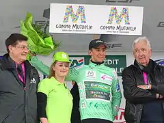 Bryan Coquard, leader du classement par points.