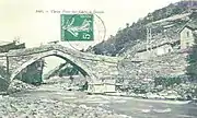 Pont de la Ville au XIXe siècle (proche de l'ancien village de la Denise et surtout de Francoz et de la Bronsonnière).