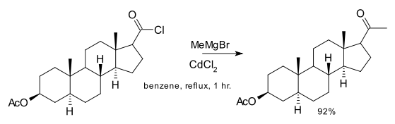 Organocadmien dans la synthèse du cholestérol de Woodward