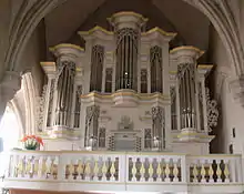 L'orgue de Pontaumur, réplique de celui d'Arnstadt (Thüringe)