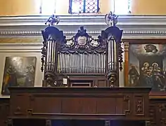 Orgue des Frères Grinda dans la collégiale.