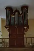 L'orgue de l'église de Vraux.