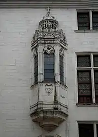 Oriel Renaissance (1524), hôtel Juvénal des Ursins, à Troyes