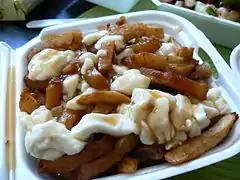 La poutine, un plat québécois.