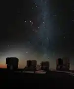 Orion au-dessus du VLT.