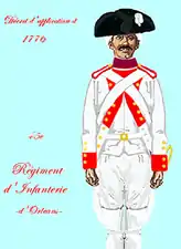 régiment d’Orléans de 1776 à 1779