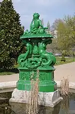 Orléans, fontaine au jardin des plantes.