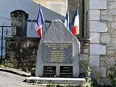 Le monument aux morts.