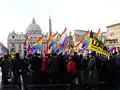 La manifestation en mémoire d'Ormando en 2008.