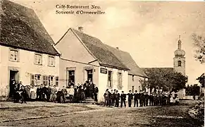 Vue du restaurant Neu en 1918.