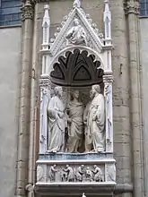 Tabernacolo représentant quatre saints