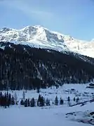 L'Ortler vu du village de Solda.