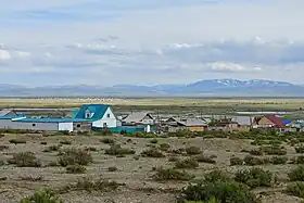 Village d'Ortolyk dans la steppe de la Tchouïa