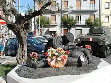 Ortona, Place du Plebiscito: Monuments aux soldats canadiens