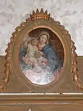 Tableau de la Vierge à l'Enfant (XVIIIe siècle).