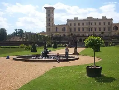 Osborne House et ses jardins.