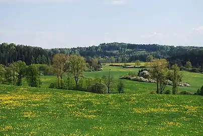 Osek : paysage rural.