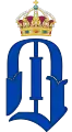 Monogramme d'Oscar Ier, roi de Suède.