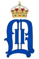 Monogramme du roi Oscar II de Suède.