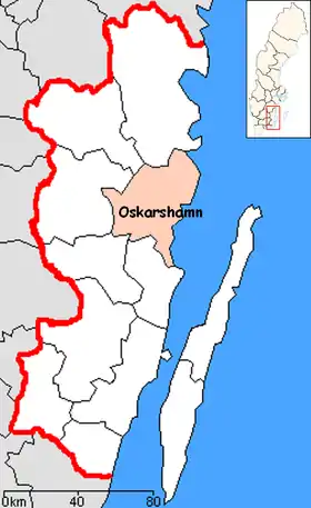 Localisation de Oskarshamn