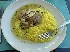 Risotto à la milanaise.