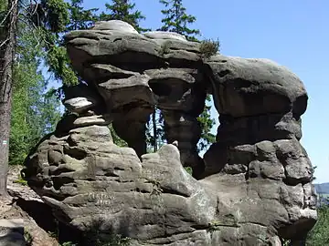 Formation de grès.