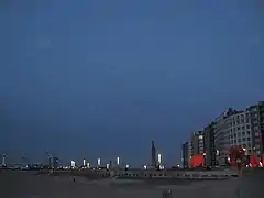 Soirée de mars sur la digue.