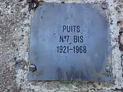 Puits no 7 bis, 1921 - 1968.