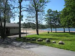 La plage d'Otanlahti.