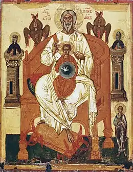 La Paternité, icône de Novgorod