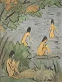 Paysage avec baigneuses, 1915