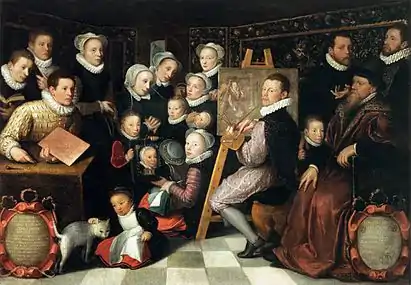 Otto Venius et sa famille, (vers 1584), Paris, musée du Louvre.