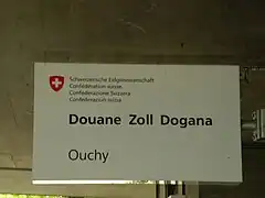 Poste de douane du port d’Ouchy à Lausanne (VD).