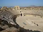 Vue de l'amphithéâtre d'Oudna