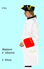 régiment d’Ourouer de 1734 à 1740