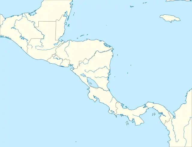 Localisation du Guatemala en Amérique centrale