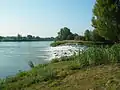 Embouchure de l'Ouvèze au Rhône, rive gauche